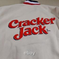 Cracker Jack National Baseball Hall Of Fame Letterman Jacket sz L VERY RARE