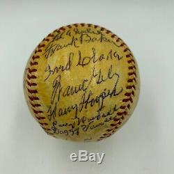 Cy Young Jimmie Foxx Tris Speaker Hall Of Fame Signed Baseball 27 Sigs PSA & JSA