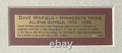 DAVE WINFIELD 2001 Hall of Fame Induction Day Framed Plaque Serial #2/600