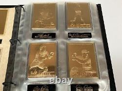 Danbury Mint 22kt Gold Baseball Hall of Fame Card Complete Set (50 cards) RUTH