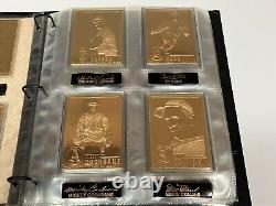 Danbury Mint 22kt Gold Baseball Hall of Fame Card Complete Set (50 cards) RUTH