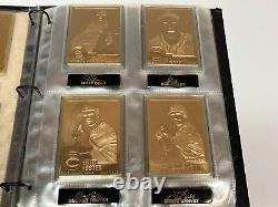 Danbury Mint 22kt Gold Baseball Hall of Fame Card Complete Set (50 cards) RUTH