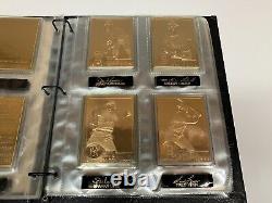 Danbury Mint 22kt Gold Baseball Hall of Fame Card Complete Set (50 cards) RUTH