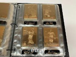 Danbury Mint 22kt Gold Baseball Hall of Fame Card Complete Set (50 cards) RUTH