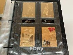 Danbury Mint 22kt Gold Baseball Hall of Fame Card Complete Set (50 cards) RUTH