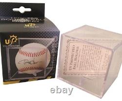 Derek Jeter Autographed Hall of Fame HOF Signed Logo Baseball MLB COA With Case