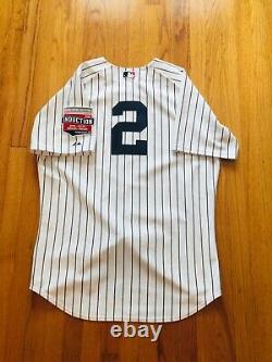 Derek Jeter Baseball Jersey, Size 48, Hall of Fame 2020 Patch