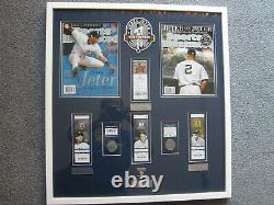 Derek Jeter Hall Of Fame New York Yankees Framed Memorabilia. Original & Rare