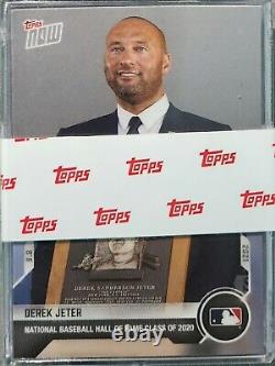 Derek Jeter Hof Signed Topps Now National Baseball Hall Of Fame Class Card #776