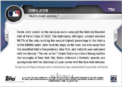 Derek Jeter Hof Signed Topps Now National Baseball Hall Of Fame Class Card #776a