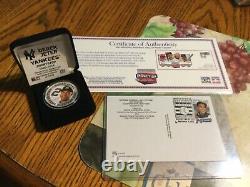 Derek Jeter New York Yankees 2021 Hall of fame LOT Limited Pin and Silver Coin