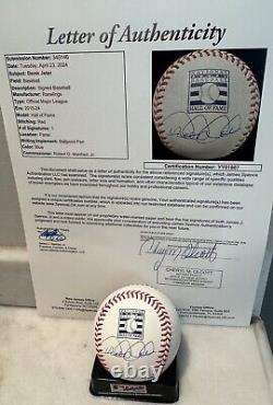 Derek Jeter New York Yankees Signed Official Hall of Fame Baseball JSA LOA