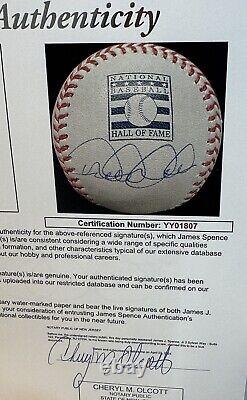 Derek Jeter New York Yankees Signed Official Hall of Fame Baseball JSA LOA