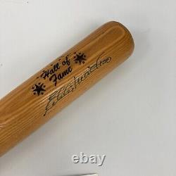 Eddie Mathews Signed Hall Of Fame Baseball Bat JSA COA