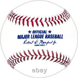 Edgar Martinez Autographed Hall Of Fame Logo Baseball Mariners Beckett 230600