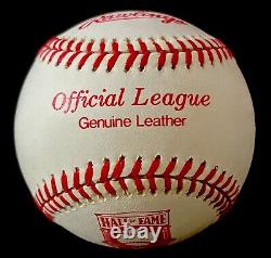 Fergie Jenkins Signed Old Cooperstown Hall Of Fame Red Logo Rawlings Baseball