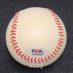 GEORGE KELL Signed Inscribed MERRY CHRISTMAS Official Baseball-HALL OF FAME-PSA