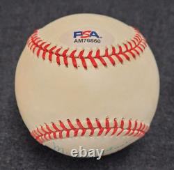 GEORGE KELL Signed Inscribed MERRY CHRISTMAS Official Baseball-HALL OF FAME-PSA