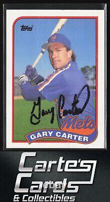 Gary Carter 1989 Topps #680 New York Mets TTM/IP Signed Auto Hall of Fame