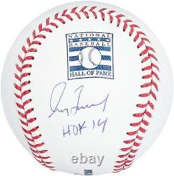 Greg Maddux Atlanta Braves Signed Hall of Fame Logo Baseball withHOF 14 Insc