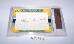 HEINIE MANUSH Autograph HOF Signed 2020 Leaf Hall of Fame Cut Signatures 2/2