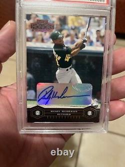 (HOF) Rickey Henderson #23/25 2004 Playoff Honors Authentic Autograph PSA 8.5