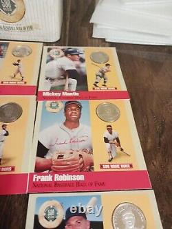 Hall Of Fame Legends of Baseball 500 HR Club. 999 Silver Coin Set Collectible