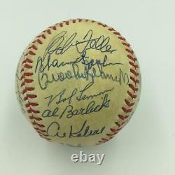 Hall Of Fame Multi Signed Baseball 23 Sigs Drysdale Snider Spahn Kaline Wynn JSA