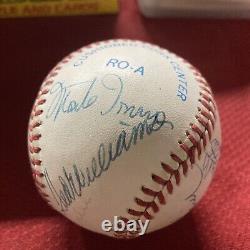 Hall Of Fame Multi Signed Baseball Ted Williams
