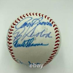 Hall Of Fame Multi Signed Cracker Jack Old Timers Game Baseball Beckett COA