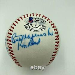 Hall Of Fame Multi Signed Cracker Jack Old Timers Game Baseball Beckett COA