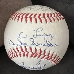 Hall Of Fame Signed Baseball 13 Aaron Musial Berra Bench Seaver Banks Snider JSA