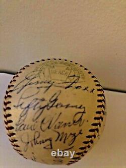 Hall of Fame Multi Signed Baseball PSA LOA Cy Young Tris Speaker Jimmie Foxx