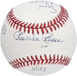 Hall of Fame Shortstops Autographed Baseball with 7 Signatures JSA BB78211