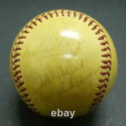 Hall of Fame Signed Baseball with Satchell Paige 21 Signatures Full JSA Letter