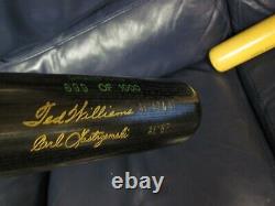 Hall of Fame Triple Crown Baseball Bat Foxx Gehrig Mantle Williams