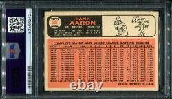 Hank Aaron 1966 Topps #500 PSA 6 Hall of Fame Sharp Card / Just Graded