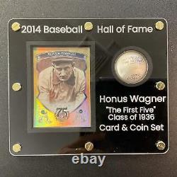 Honus Wagner Legacy Set 2014 Baseball Hall of Fame Card & Proof $1 Silver Dollar