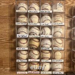 Huge Lot 100 Signed Official Baseballs Rawlings MLB Hall Of Fame World Series