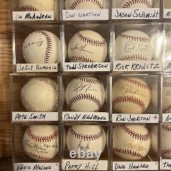 Huge Lot 100 Signed Official Baseballs Rawlings MLB Hall Of Fame World Series