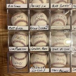 Huge Lot 100 Signed Official Baseballs Rawlings MLB Hall Of Fame World Series