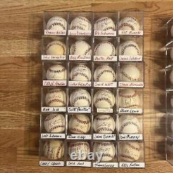 Huge Lot 100 Signed Official Baseballs Rawlings MLB Hall Of Fame World Series