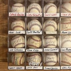 Huge Lot 100 Signed Official Baseballs Rawlings MLB Hall Of Fame World Series