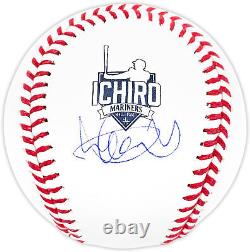 Ichiro Suzuki Autographed Mariners Hall Of Fame Hof Logo Baseball Is Holo 209040