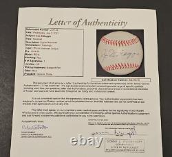 JOE DIMAGGIO Signed Official Baseball-HALL OF FAME-NEW YORK YANKEES-JSA