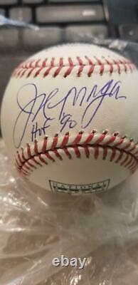 JOE MORGAN Signed Ball HOF 90 Cincinnati Reds Hall of Fame COA Baseball MLB JE