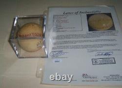 JSA COA BURLEIGH GRIMES signed baseball Hall of Fame AUTOGRAPHED Pirates