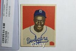 Jackie Robinson 1949 Bowman #50 Rookie Card Hall of Fame Dodgers Miscut