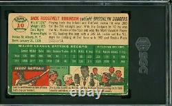 Jackie Robinson 1954 Topps #10 SGC 2.5 Hall of Fame / Baseball Icon
