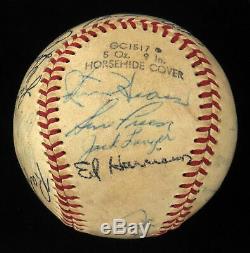 Jackie Robinson & Mickey Mantle Hall Of Fame Legends Multi SIgned Baseball JSA